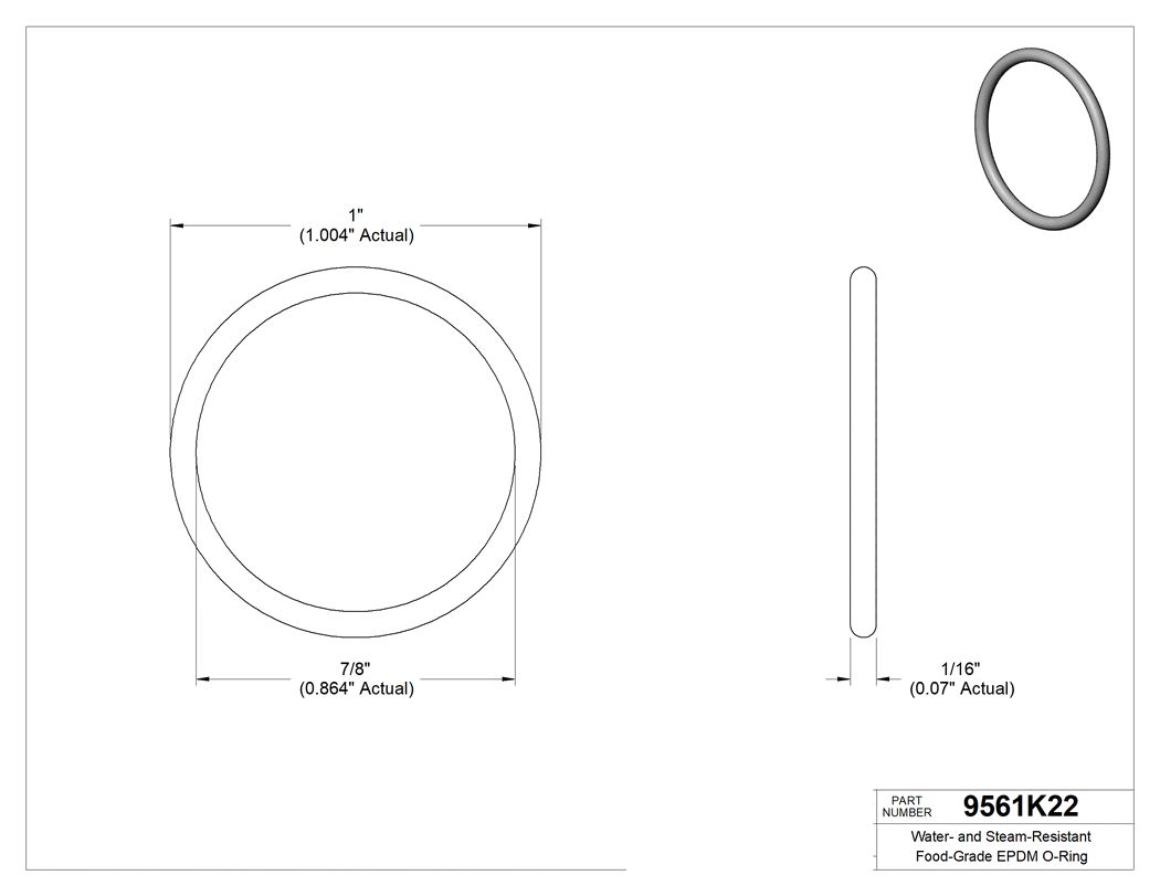 Technical drawing - 9561K22